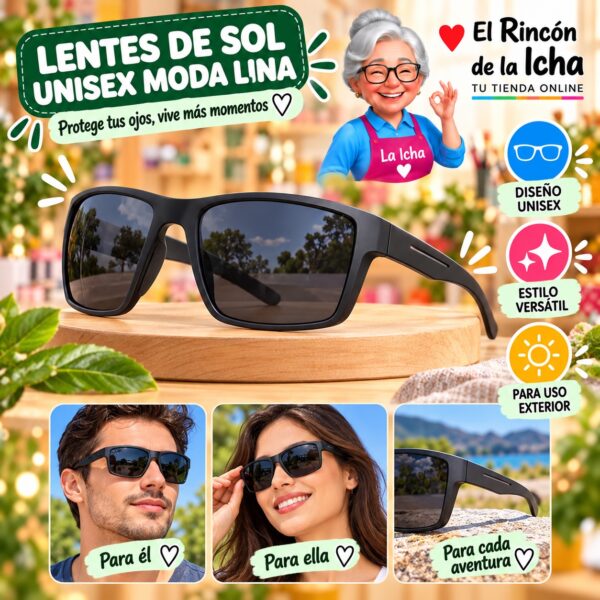 RI-ML-01580 Lentes de Sol Unisex Moda Lina Diseño 178881