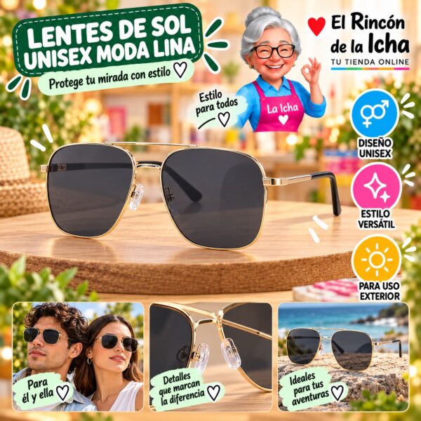 Lentes de Sol Unisex Moda Lina Diseño 178951