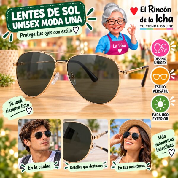 RI-ML-01586 Lentes de Sol Unisex Moda Lina Diseño 178956