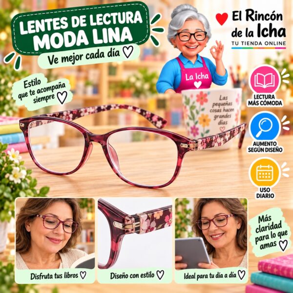 RI-ML-01593 Lentes de Lectura Moda Lina Diseño 178333-1