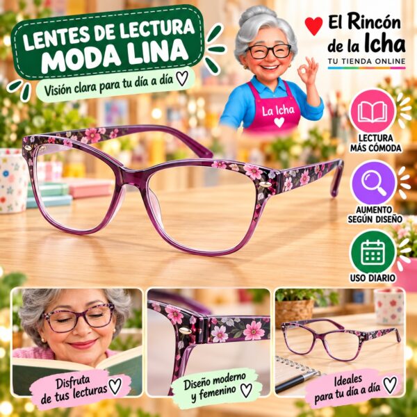 RI-ML-01606 Lentes de Lectura Moda Lina Diseño 178310-1