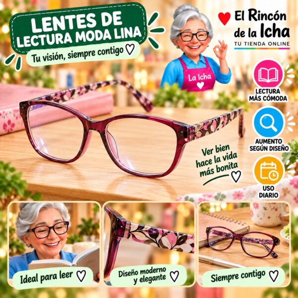 RI-ML-01612 Lentes de Lectura Moda Lina Diseño 178313-1