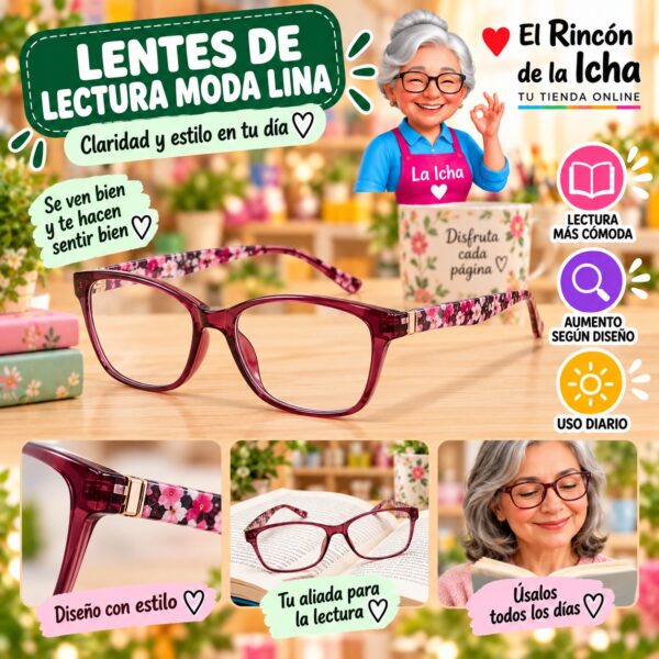RI-ML-01614 Lentes de Lectura Moda Lina Diseño 178314-1