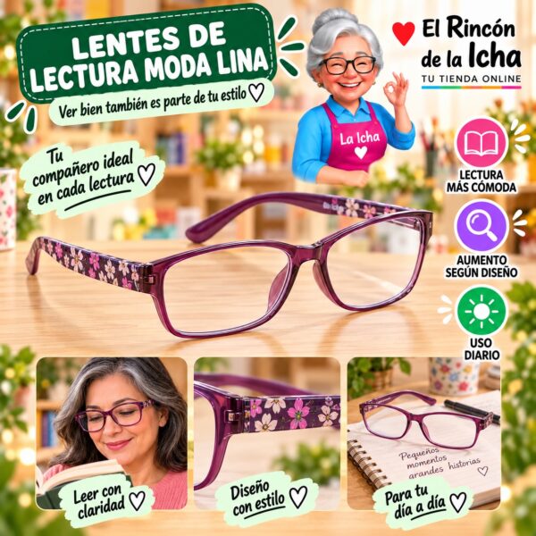 RI-ML-01644 Lentes de Lectura Moda Lina Diseño 178696-12