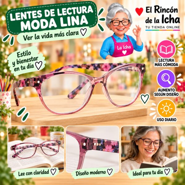 RI-ML-01650 Lentes de Lectura Moda Lina Diseño 178696-6