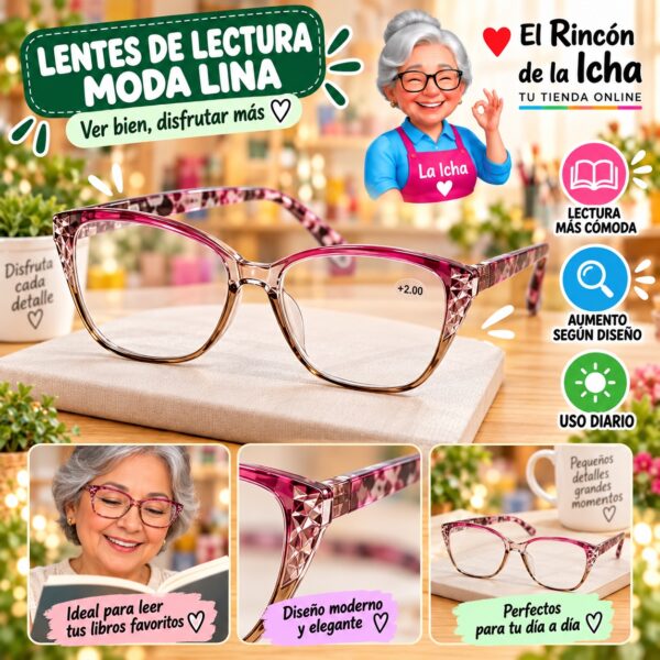 RI-ML-01651 Lentes de Lectura Moda Lina Diseño 178696-7