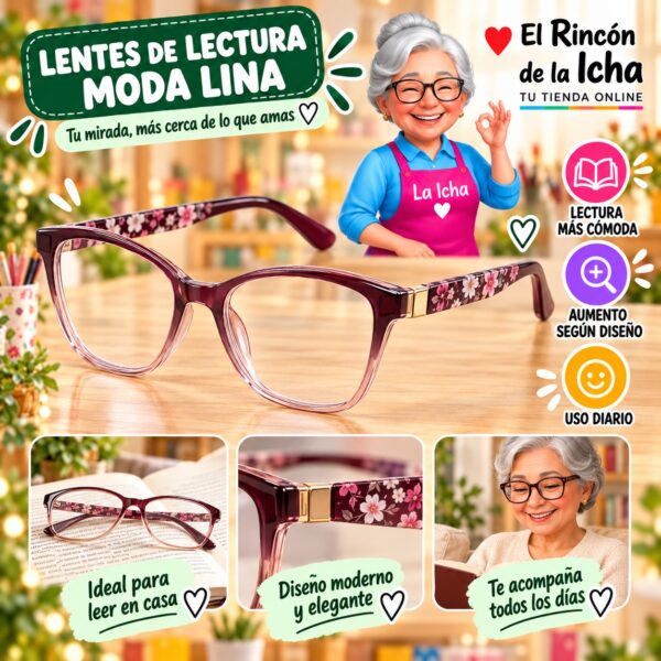 RI-ML-01652 Lentes de Lectura Moda Lina Diseño 178696-8
