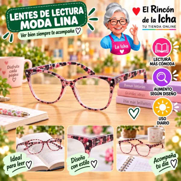 RI-ML-01653 Lentes de Lectura Moda Lina Diseño 178696-9