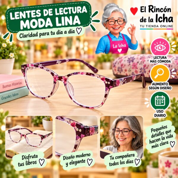RI-ML-01699 Lentes de Lectura Moda Lina Diseño 178355-1