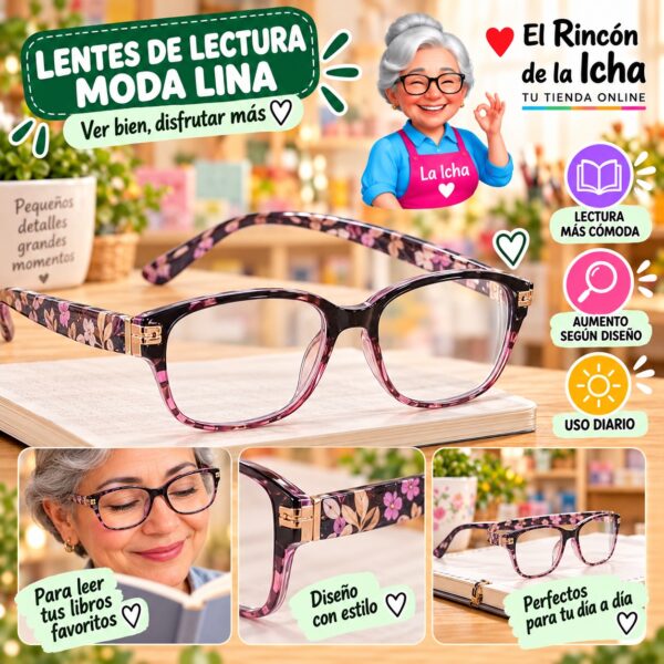 RI-ML-01701 Lentes de Lectura Moda Lina Diseño 178356-1