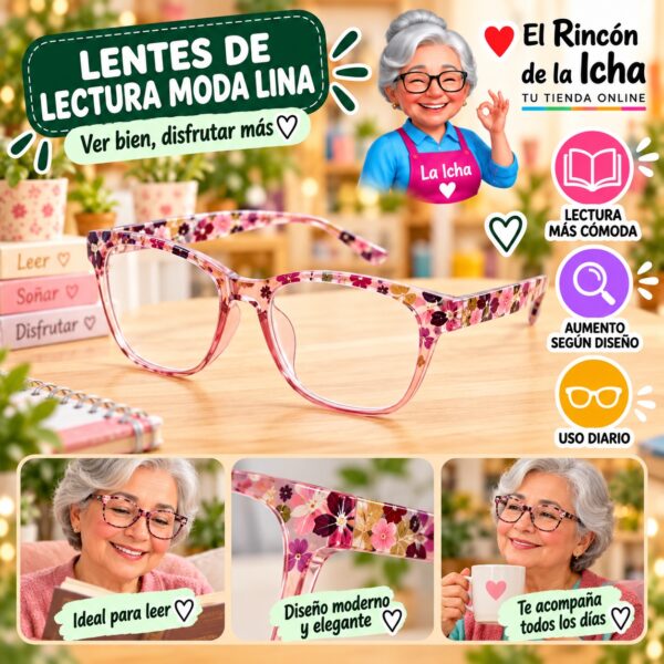 RI-ML-01703 Lentes de Lectura Moda Lina Diseño 178357-1