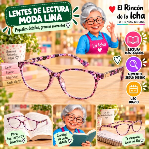 RI-ML-01706 Lentes de Lectura Moda Lina Diseño 178520-1