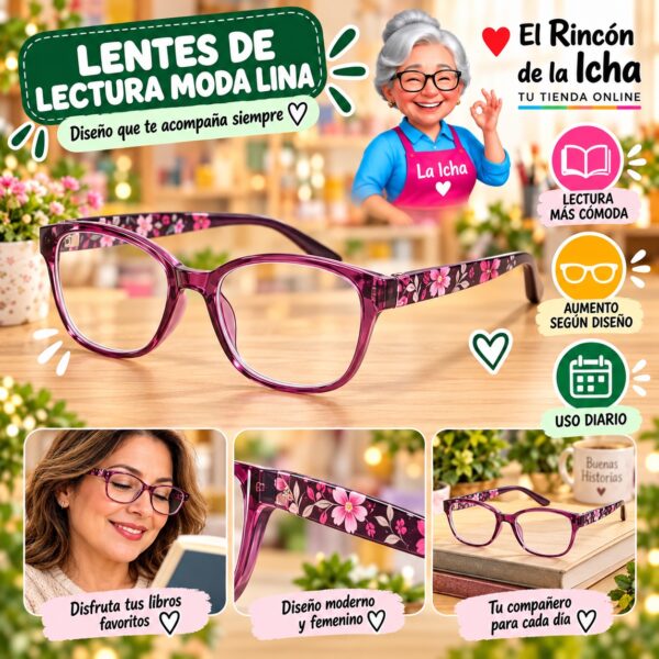 RI-ML-01710 Lentes de Lectura Moda Lina Diseño 178522-1