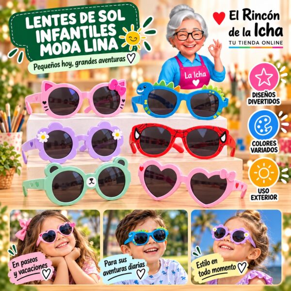 Lentes de Sol Infantiles Moda Lina Diseño 178386