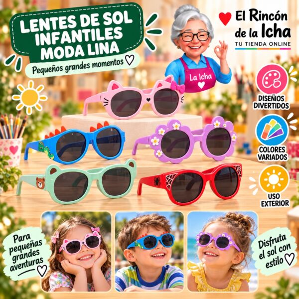 RI-ML-01736 Lentes de Sol Infantiles Moda Lina Diseño 178388