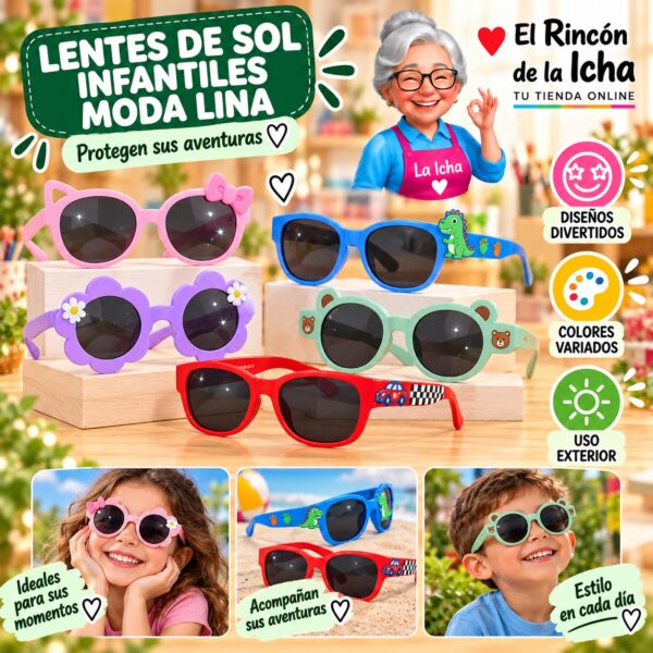 RI-ML-01737 Lentes de Sol Infantiles Moda Lina Diseño 178548
