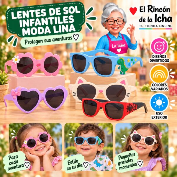RI-ML-01740 Lentes de Sol Infantiles Moda Lina Diseño 178961