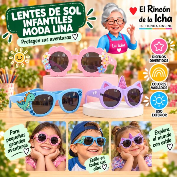 RI-ML-01742 Lentes de Sol Infantiles Moda Lina Diseño 178717