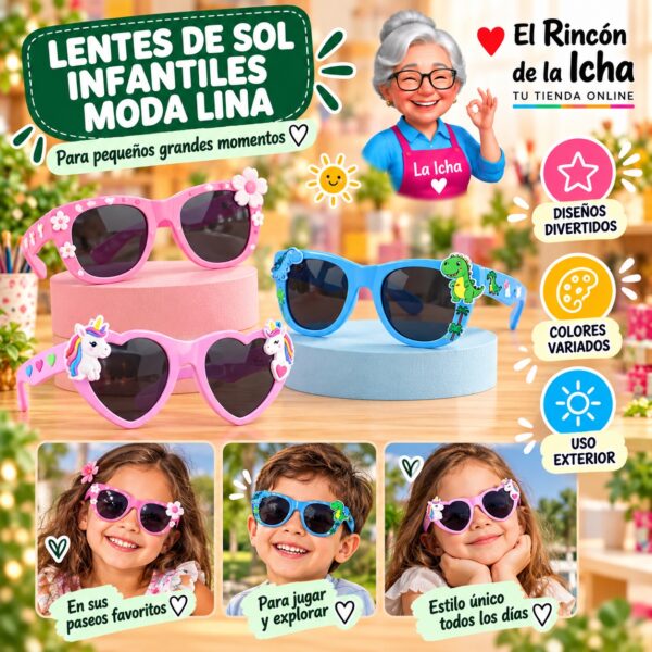 RI-ML-01747 Lentes de Sol Infantiles Moda Lina Diseño 178970