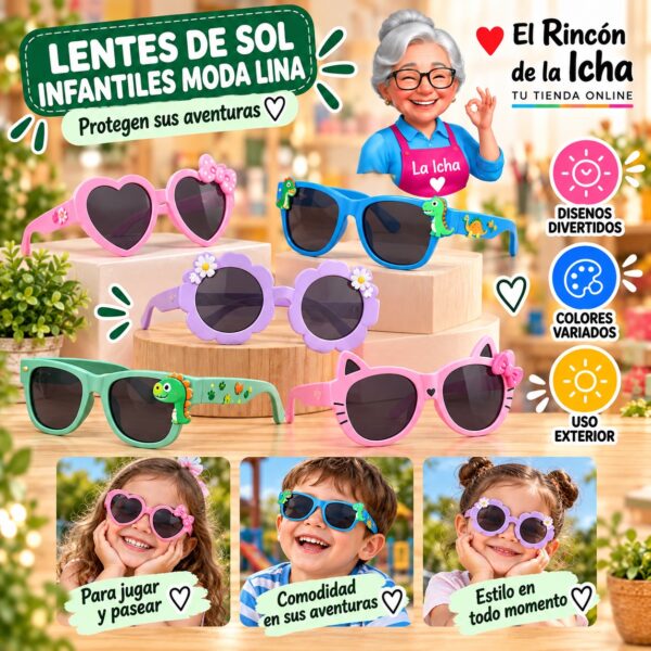 RI-ML-01748 Lentes de Sol Infantiles Moda Lina Diseño 178971