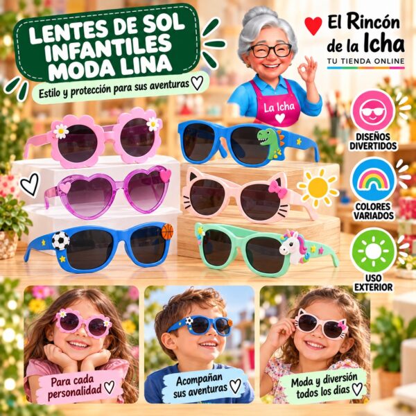 RI-ML-01749 Lentes de Sol Infantiles Moda Lina Diseño 178963