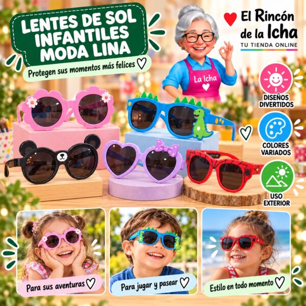 RI-ML-01750 Lentes de Sol Infantiles Moda Lina Diseño 178964