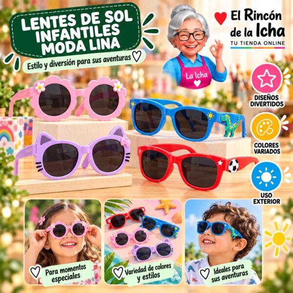 RI-ML-01753 Lentes de Sol Infantiles Moda Lina Diseño 178973
