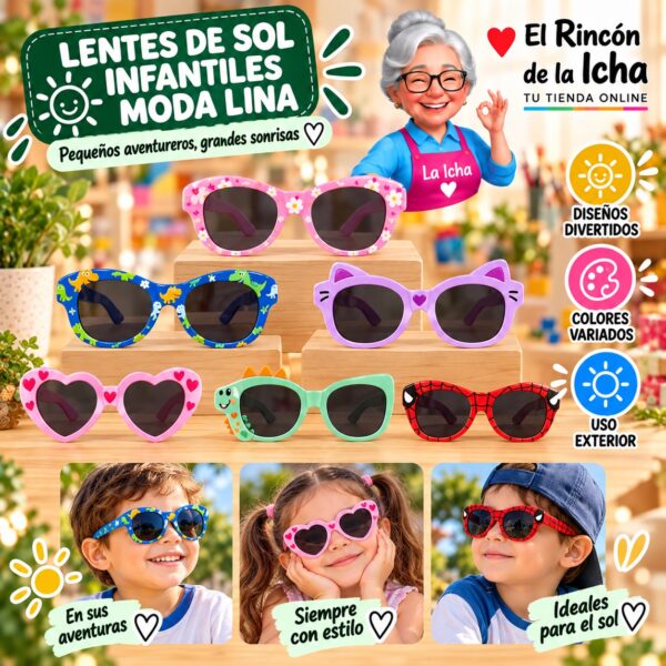 RI-ML-01760 Lentes de Sol Infantiles Moda Lina Diseño 178394