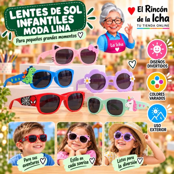 RI-ML-01763 Lentes de Sol Infantiles Moda Lina Diseño 178978