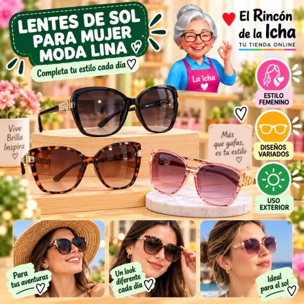 Lentes de Sol para Mujer Moda Lina Diseño 178582