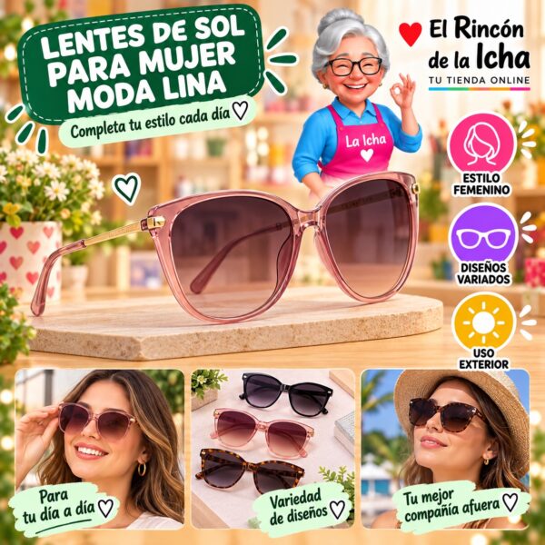 RI-ML-01776 Lentes de Sol para Mujer Moda Lina Diseño 178610