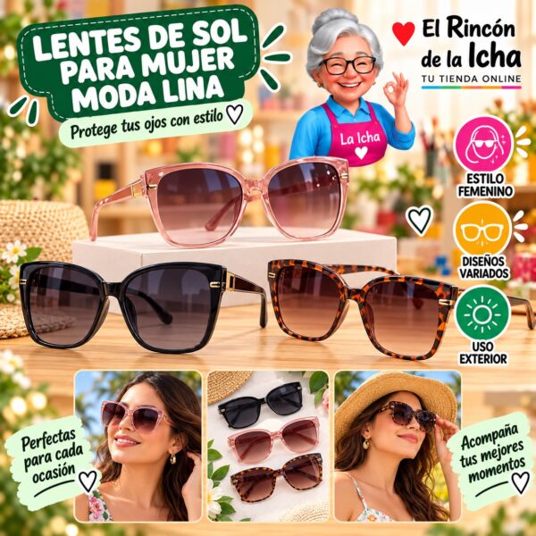 Lentes de Sol para Mujer Moda Lina Diseño 178613