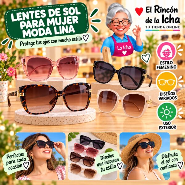Lentes de Sol para Mujer Moda Lina Diseño 178606