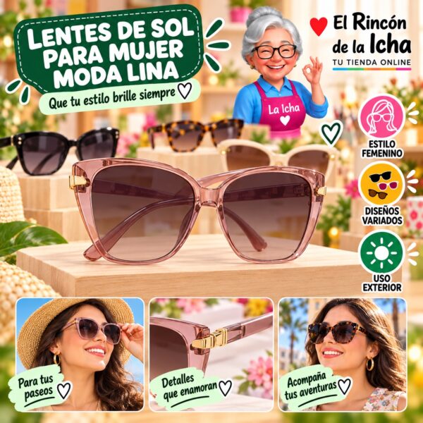 RI-ML-01797 Lentes de Sol para Mujer Moda Lina Diseño 178901