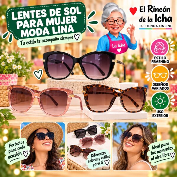 RI-ML-01811 Lentes de Sol para Mujer Moda Lina Diseño 178915