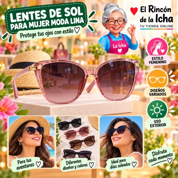 RI-ML-01813 Lentes de Sol para Mujer Moda Lina Diseño 178917