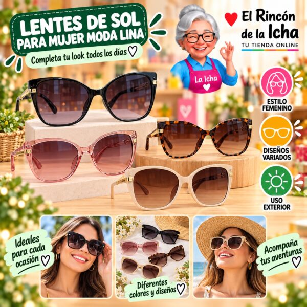 RI-ML-01815 Lentes de Sol para Mujer Moda Lina Diseño 178919