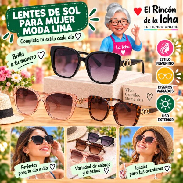 RI-ML-01831 Lentes de Sol para Mujer Moda Lina Diseño 178934