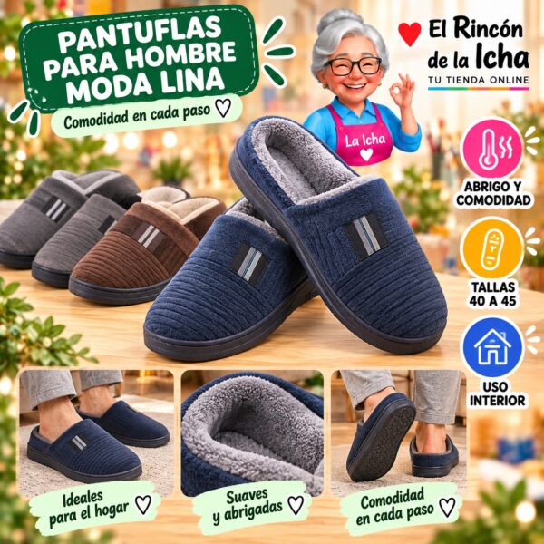 RI-ML-01885 Pantuflas para Hombre Moda Lina Diseño 850538
