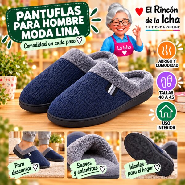 RI-ML-01891 Pantuflas para Hombre Moda Lina Diseño 850559