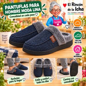 Pantuflas para Hombre Moda Lina Diseño 850627