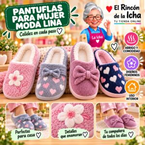 RI-ML-01922 Pantuflas para Mujer Moda Lina Diseño 850698