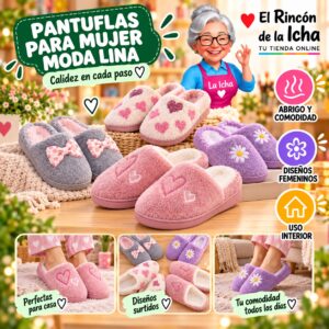 RI-ML-01923 Pantuflas para Mujer Moda Lina Diseño 850704