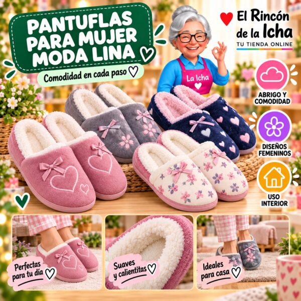 RI-ML-01930 Pantuflas para Mujer Moda Lina Diseño 850531