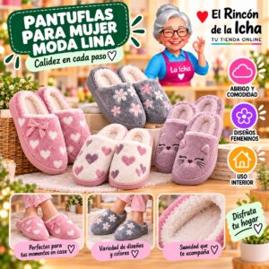 RI-ML-01939 Pantuflas para Mujer Moda Lina Diseño 850685