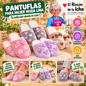 RI-ML-01940 Pantuflas para Mujer Moda Lina Diseño 850686