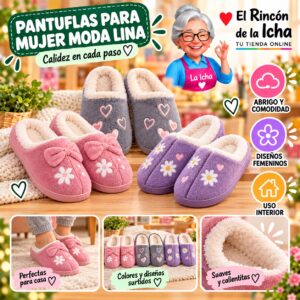 RI-ML-01942 Pantuflas para Mujer Moda Lina Diseño 850621