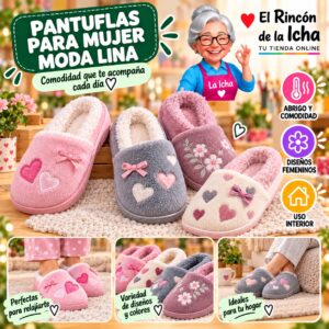 RI-ML-01943 Pantuflas para Mujer Moda Lina Diseño 850713