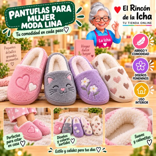 RI-ML-01944 Pantuflas para Mujer Moda Lina Diseño 850568