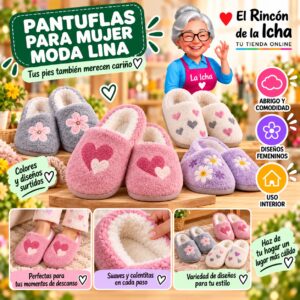 RI-ML-01950 Pantuflas para Mujer Moda Lina Diseño 850701